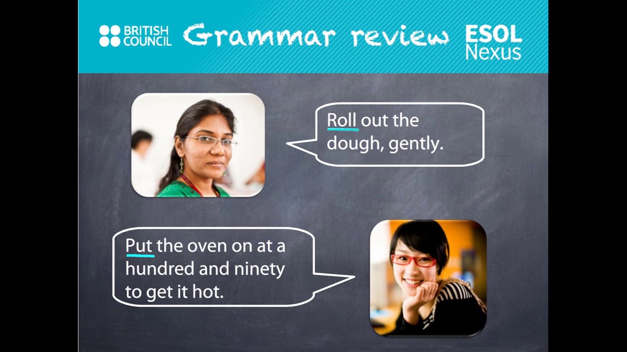 Imperatives: giving instructions